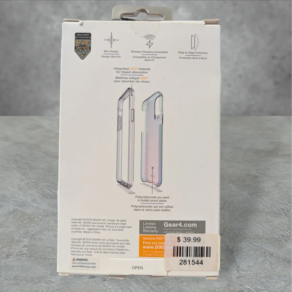 Gear4 Crystal Palace Case‎ Apple iPhone 2019 XL (11 Pro Max) See Description